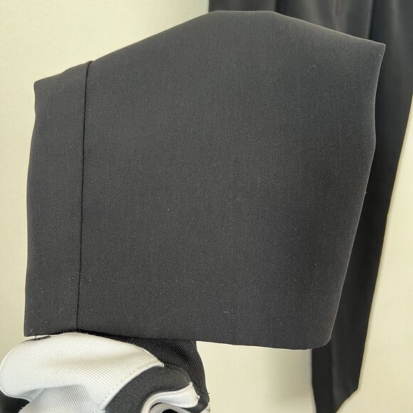 Samantha Sportswear Women's Tapered Pants Black Front Pleated High Rise Sz 4P - Picture 5 of 8